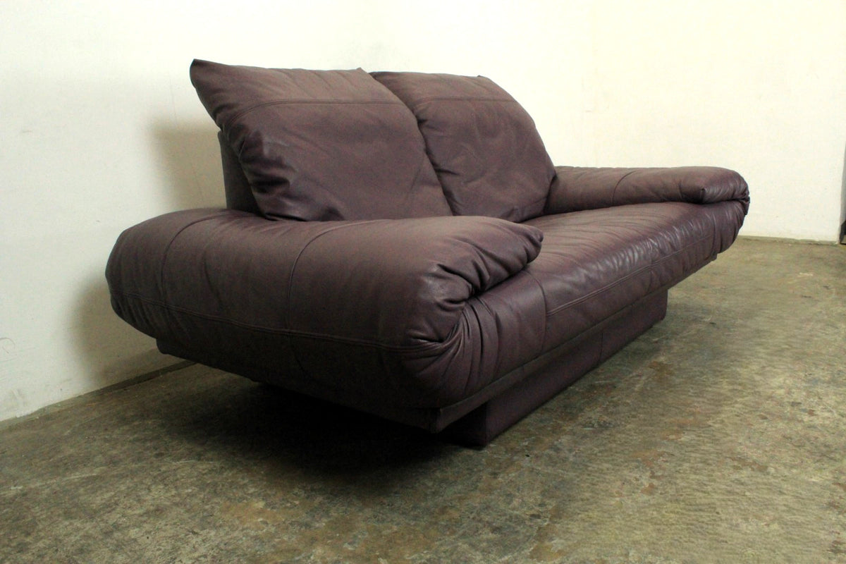 Rolf Benz AK 345 Dunkelviolett Zweisitzer Couch Vintage Designer Sofa | Rolf Benz - Bild 3