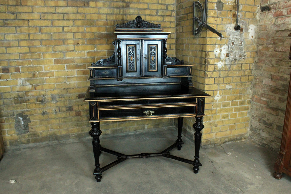 Eleganter Gründerzeit Damensekretär Schreibtisch Eiche Antik um 1880 | GRÜNDERZEIT - Bild 3