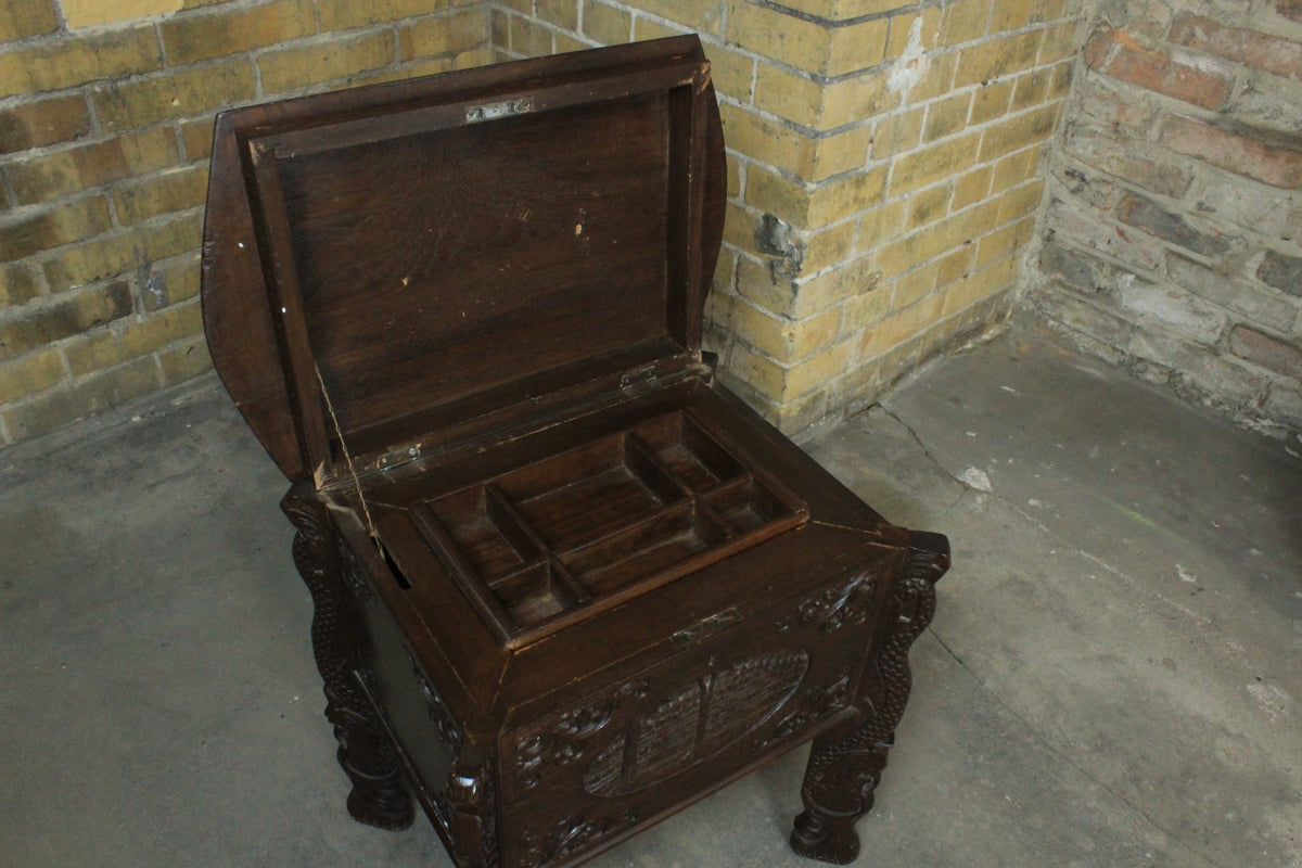 Chinesischer Massivholz Holzschrank Holztruhe Mit Drachenbeine Antik | ALT CHINESISCH - Bild 7