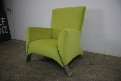 Rolf Benz 322 Sessel mit Hocker Stoff Gelb Designer Neubezug | Rolf Benz - Bild 6