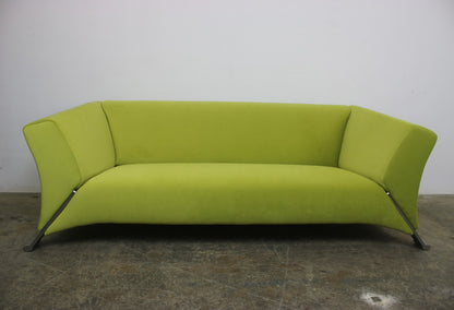 Rolf Benz 322 Clubsofa–Dreisitzer Designer Couch Neu Bezogen Gelb Stoff | Rolf Benz - Bild 2