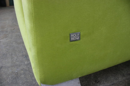 Rolf Benz 322 Clubsofa–Dreisitzer Designer Couch Neu Bezogen Gelb Stoff | Rolf Benz - Bild 5
