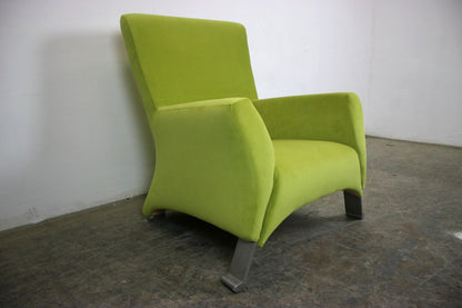 Rolf Benz 322 Sessel mit Hocker Stoff Gelb Designer Neubezug | Rolf Benz - Bild 5