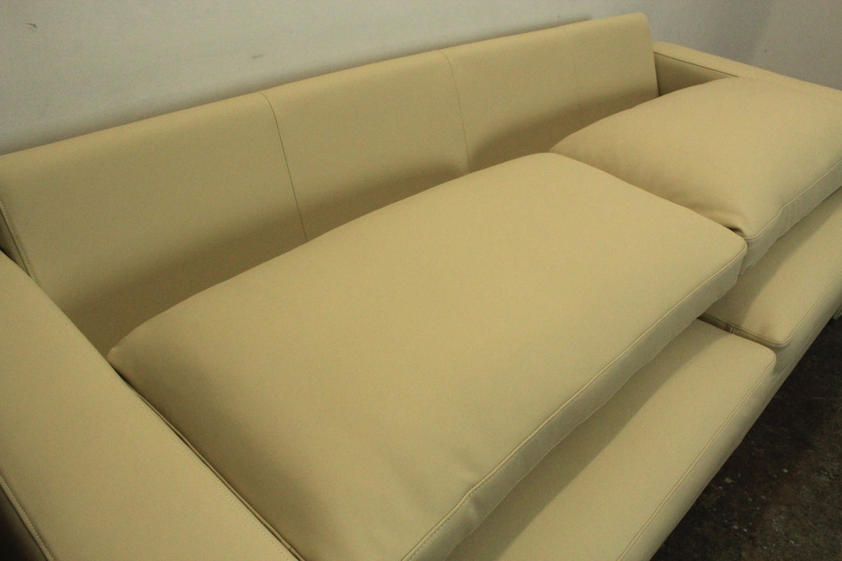 COR Conseta 3-Sitzer Couch Designer Sofa Leder Creme (Ghiaccio 666) -Neuwertig | Cor - Bild 10