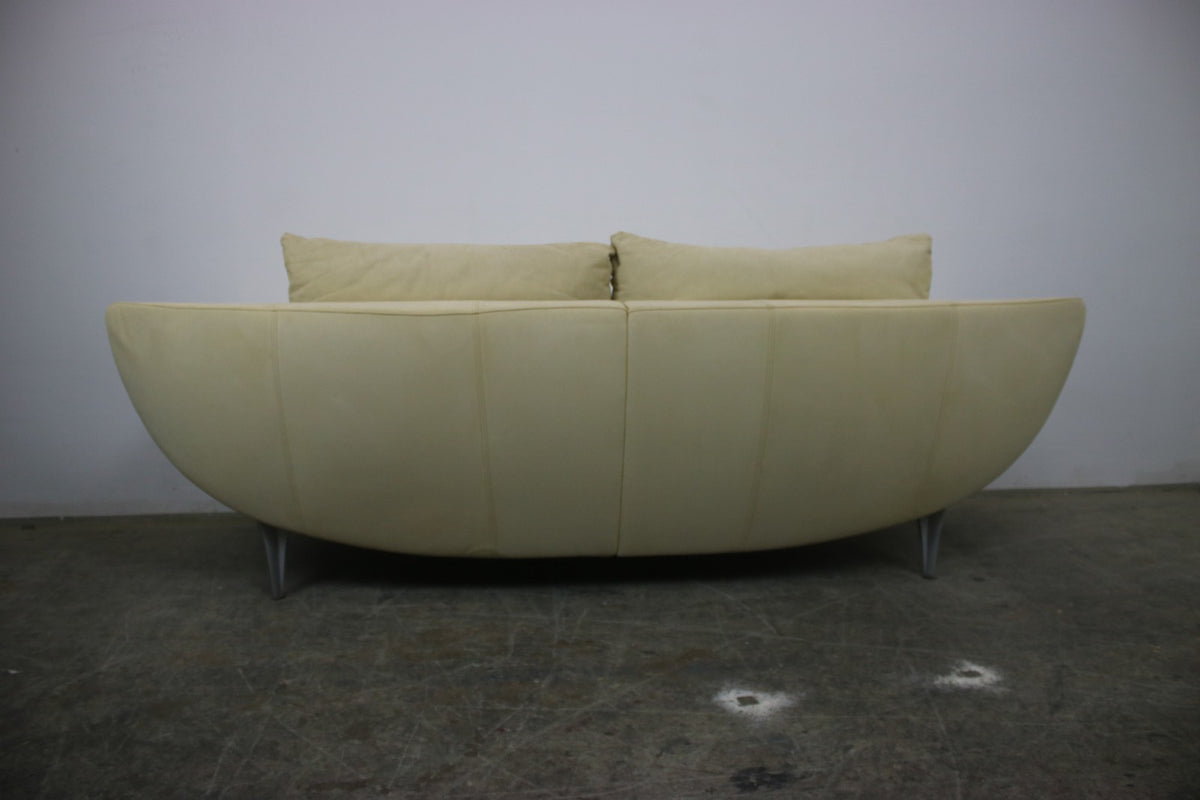 Rolf Benz Modell1600 Couch Gelb Veloursleder Dreisitzer Funktion Sofa | Rolf Benz - Bild 9