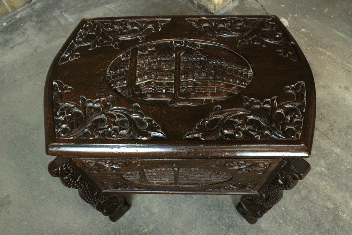Chinesischer Massivholz Holzschrank Holztruhe Mit Drachenbeine Antik | ALT CHINESISCH - Bild 3