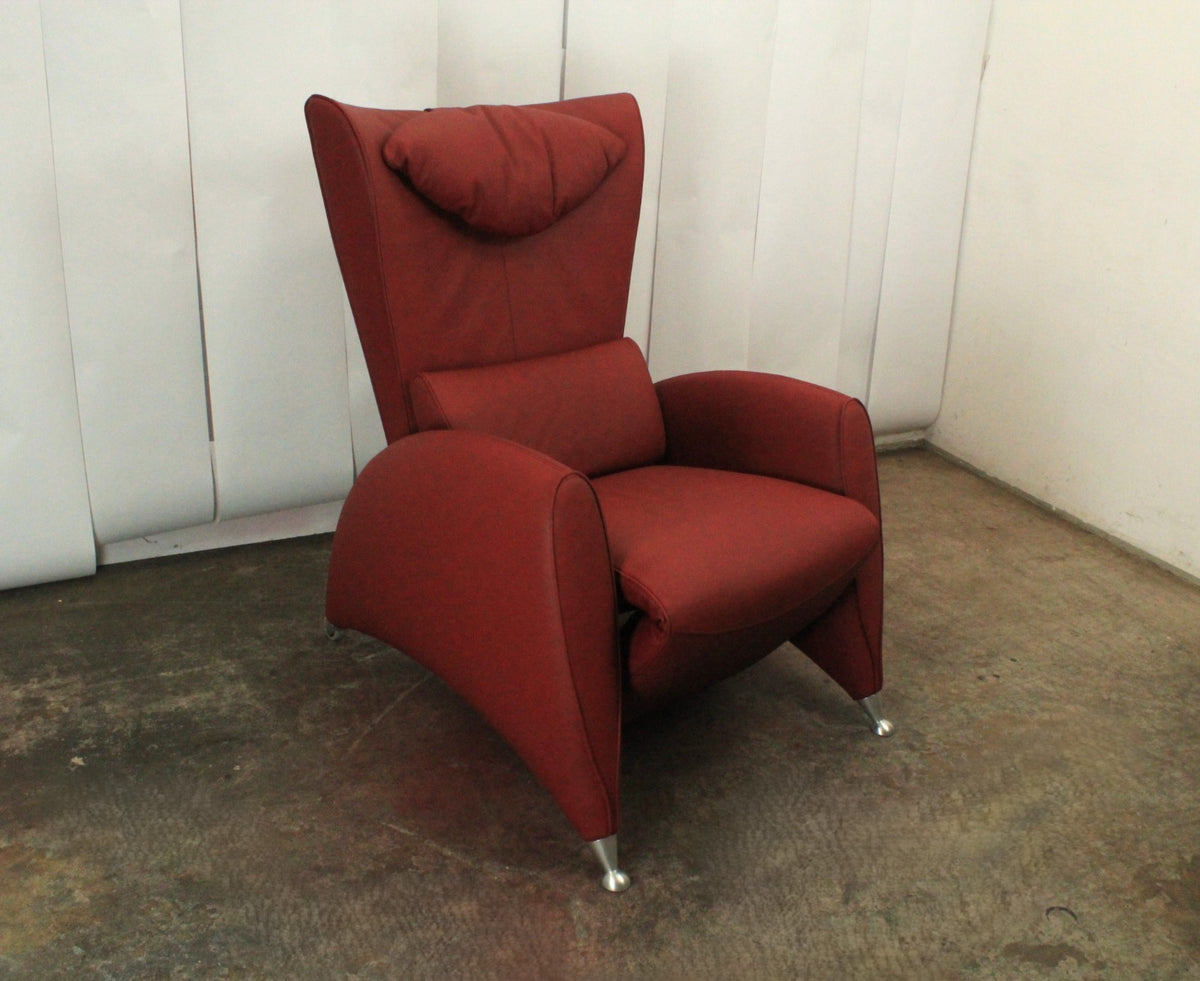 FSM FUX | SESSEL MIT FUNKTION | LEDER ROT | DESIGNER SESSEL | FSM - Bild 3