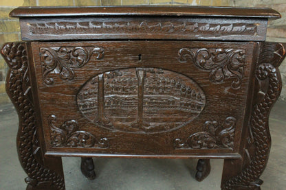 Chinesischer Massivholz Holzschrank Holztruhe Mit Drachenbeine Antik | ALT CHINESISCH - Bild 4