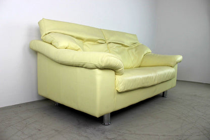 Rolf Benz Sofa Von BMP Creme Echt Leder Zweisitzer Designer Couch Funktion | Rolf Benz - Bild 5