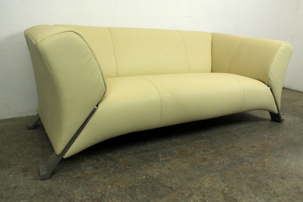 Rolf Benz 322 Clubsofa-Dreisitzer Designer Couch Mintgrün Echtleder | Rolf Benz - Bild 3