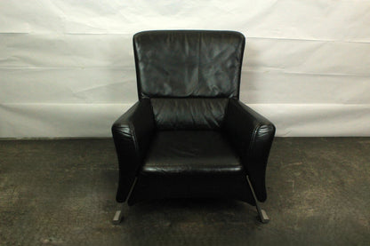 ROLF BENZ 322 | 1-SITZER | SCHWARZ LEDER | DESIGNER SESSEL | Rolf Benz - Bild 3