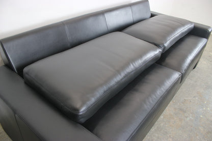COR Conseta Dreisitzer Couch Designer Echtleder Schwarz Sofa | Cor - Bild 9