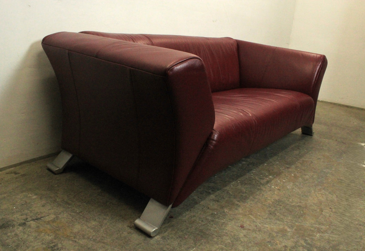 Rolf Benz 322 Club Sofa Zweieinhalbsitzer Designer Couch Echtleder Oxblood Rot | Rolf Benz - Bild 4