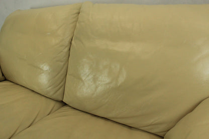 Rolf Benz Sofa Modell 5600 Echtleder Creme Zweisitzer Couch Designer | Rolf Benz - Bild 8