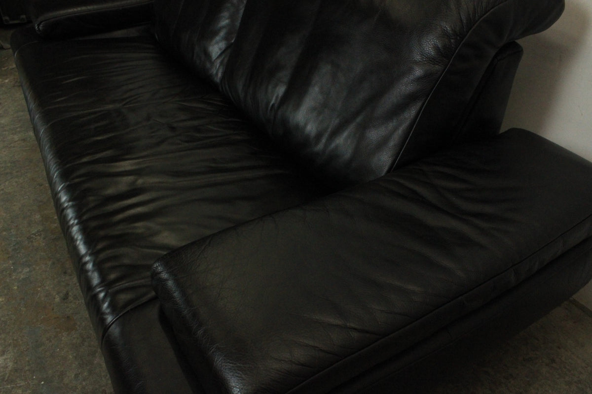 Rolf Benz AK Schwarz Dreisitzer Couch Designer Sofa in Top Zustand | Rolf Benz - Bild 9