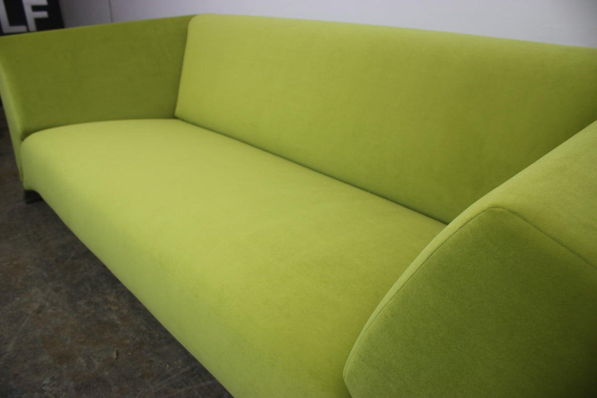 Rolf Benz 322 Clubsofa–Dreisitzer Designer Couch Neu Bezogen Gelb Stoff | Rolf Benz - Bild 6