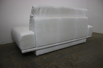 Designer Sofa von Rolf Benz AK Weiß Leder Manuelle Funktion Zweisitzer Couch | Rolf Benz - Bild 8