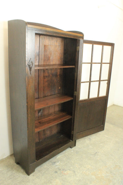 Jugendstil Bücherschrank Bücherregal Vitrine Eiche Antik | Reinstein Möbel - Bild 8