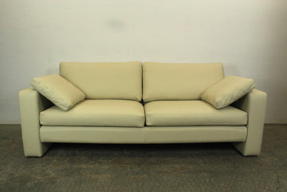 COR Conseta 3-Sitzer Couch Designer Sofa Leder Creme (Ghiaccio 666) -Neuwertig | Cor - Bild 2