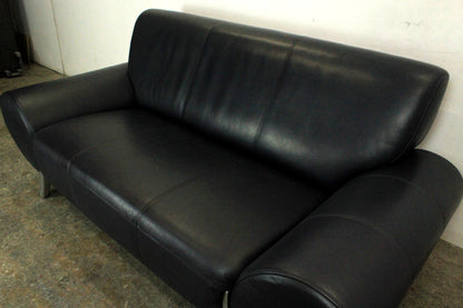 Rolf Benz 545 Designer Couch Zweisitzer Sofa Blau Echtleder | Rolf Benz - Bild 6