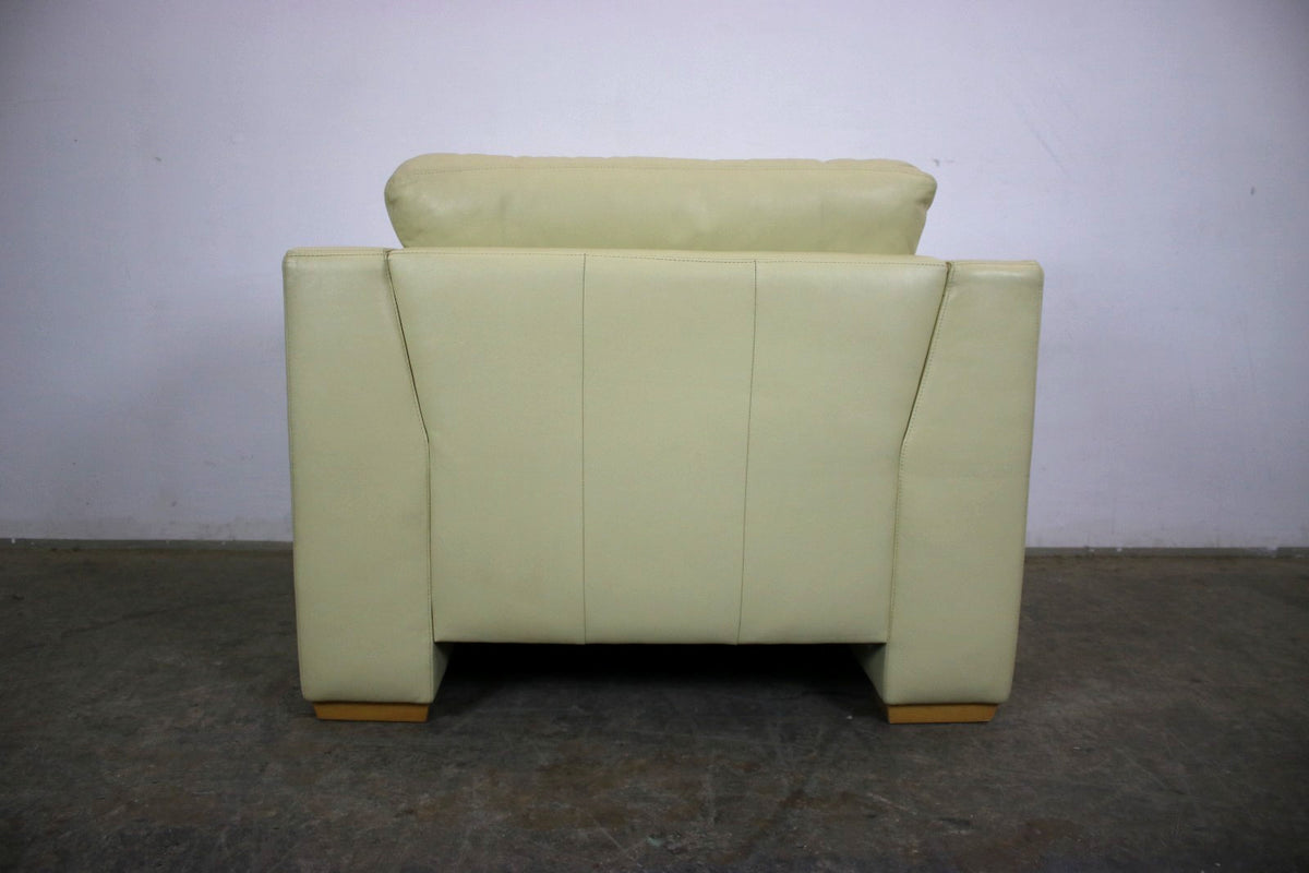 Designer Sessel von Musterring Leder Creme Einsitzer Sofa | Musterring - Bild 6