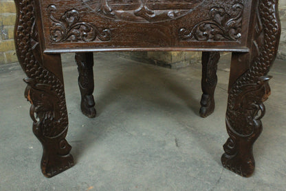 Chinesischer Massivholz Holzschrank Holztruhe Mit Drachenbeine Antik | ALT CHINESISCH - Bild 5