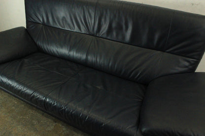 Rolf Benz 418 Couch Garnitur Leder Blau Zweisitzer & Dreisitzer Designer Sofa | Rolf Benz - Bild 6