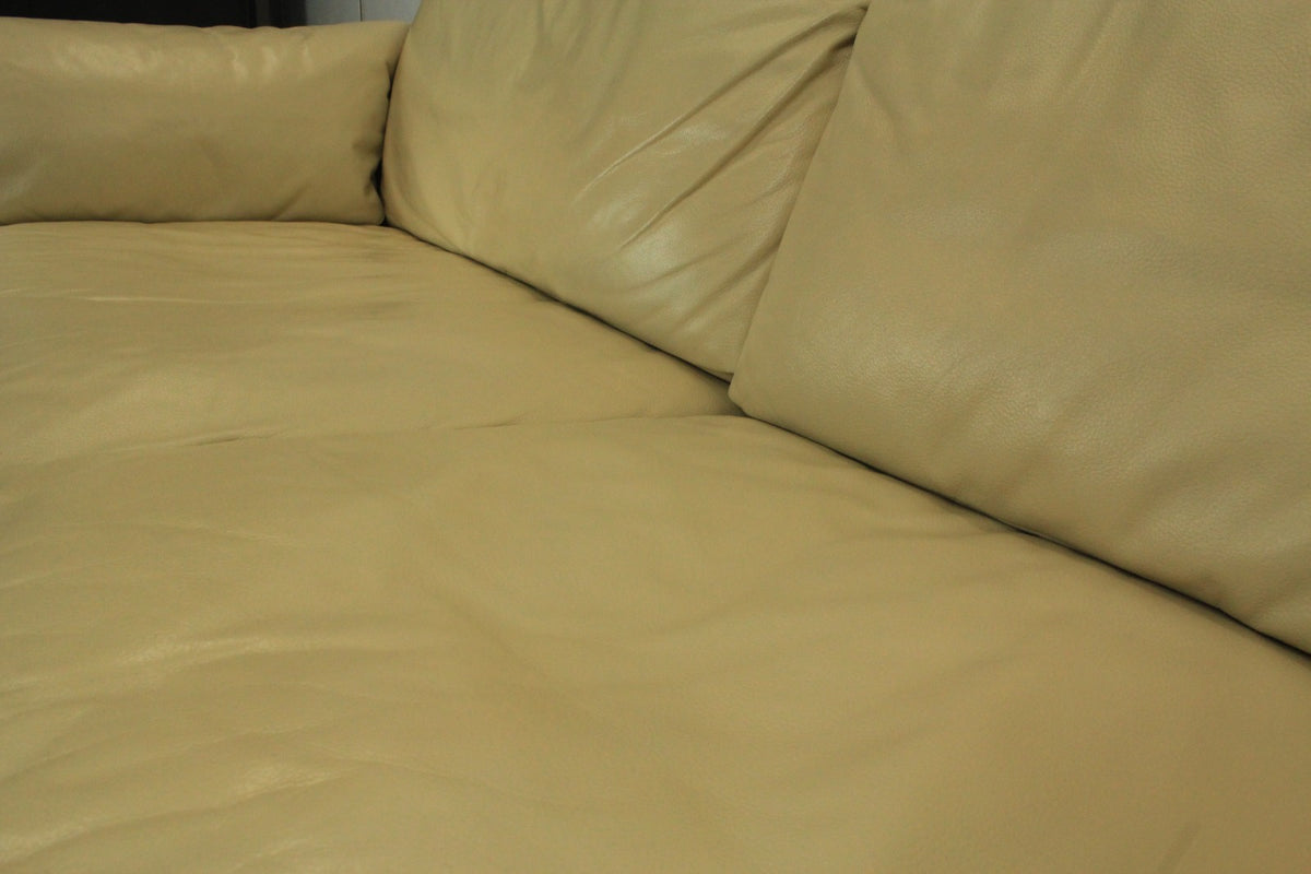 Rolf Benz Sofa Modell 5600 Echtleder Creme Dreisitzer Couch Designer | Rolf Benz - Bild 6