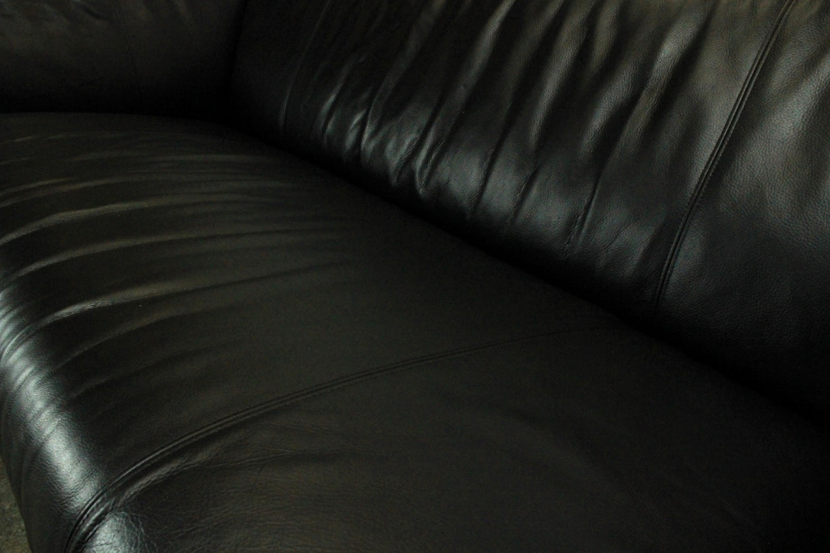 ROLF BENZ 322 | 3-SITZER | SCHWARZ LEDER | DESIGNER SOFA | Rolf Benz - Bild 7