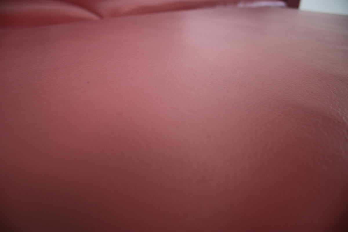 Rolf Benz EGO Designer Couch Auf Kufen Dreisitzer Leder Rot Sofa Mit Armkissen | Rolf Benz - Bild 4