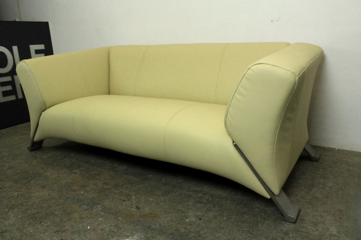 Rolf Benz 322 Clubsofa-Dreisitzer Designer Couch Mintgrün Echtleder | Rolf Benz - Bild 4