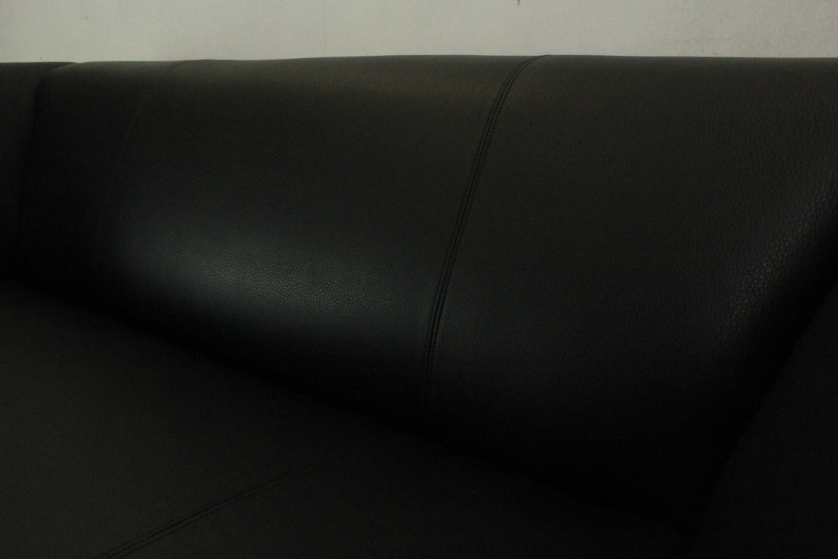 Rolf Benz 322 Club Sofa Zweieinhalbsitzer Designer Couch Echtleder Jet Black | Rolf Benz - Bild 7