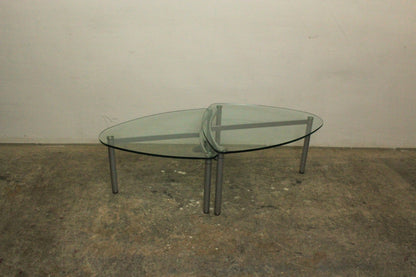 Designer Couchtisch Von Rolf Benz 2-Teilig Mit Glasplatte | Rolf Benz - Bild 2