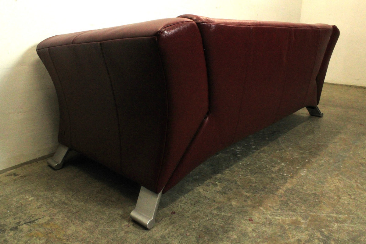 Rolf Benz 322 Club Sofa Zweieinhalbsitzer Designer Couch Echtleder Oxblood Rot | Rolf Benz - Bild 10