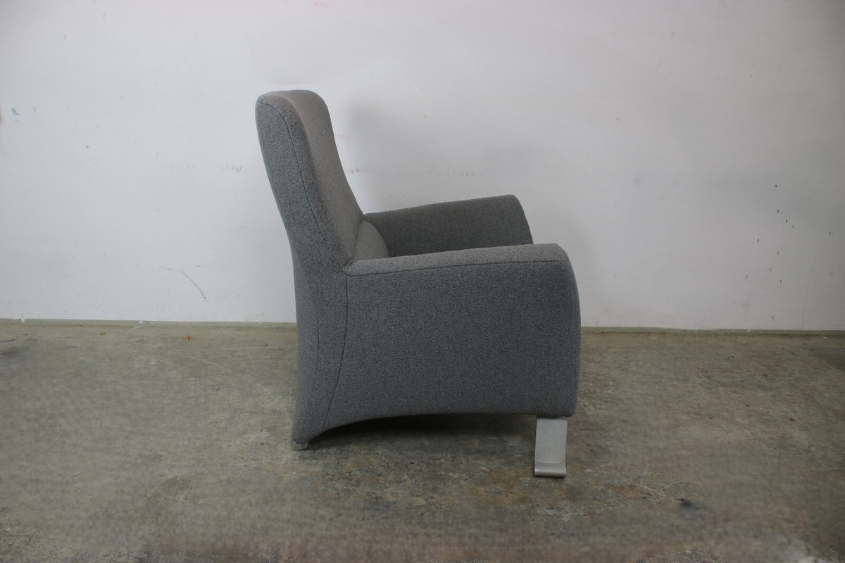 Rolf Benz 322 Sessel Dreisitzer Designer Einsitzer Sofa Uni-Stoff Grau Neubezug | Rolf Benz - Bild 5