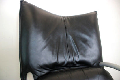 Eleganter Drehsessel Von Rolf Benz BMP Mit Hocker In Schwarz Funktion Designer | Rolf Benz - Bild 5