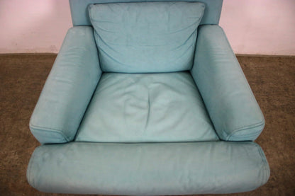 Rolf Benz Drehsessel Einsitzer Sofa Veloursleder Blau Designer Multifunktion | Rolf Benz - Bild 3