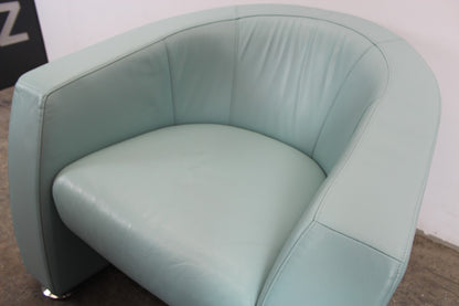 Rolf Benz EGO Sessel Einsitzer Sofa Echtleder Mintgrün Designer | Rolf Benz - Bild 8