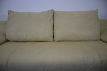Rolf Benz Modell1600 Couch Gelb Veloursleder Dreisitzer Funktion Sofa | Rolf Benz - Bild 8