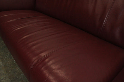 Rolf Benz 322 Club Sofa Dreisitzer Designer Couch Echtleder Oxblood Rot | Rolf Benz - Bild 7