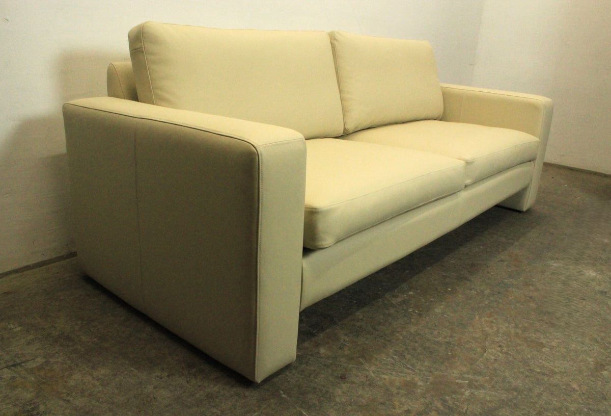 COR Conseta 3-Sitzer Couch Designer Sofa Leder Creme (Ghiaccio 666) -Neuwertig | Cor - Bild 4