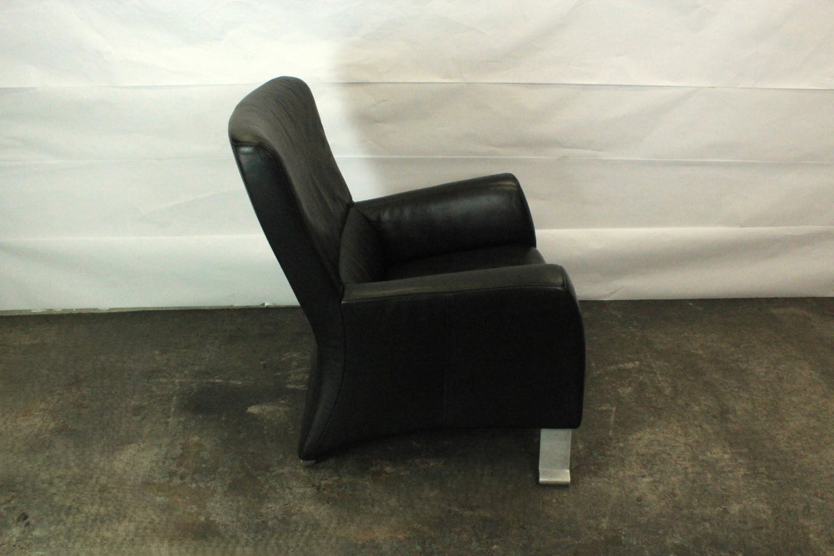 ROLF BENZ 322 | 1-SITZER | SCHWARZ LEDER | DESIGNER SESSEL | Rolf Benz - Bild 8