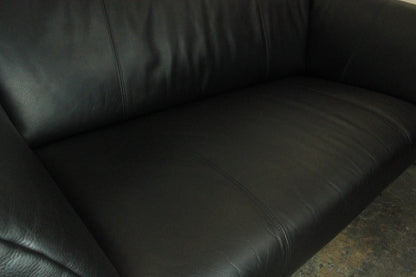 ROLF BENZ 322 | 2,5-SITZER | SCHWARZ LEDER | DESIGNER SOFA | Rolf Benz - Bild 8