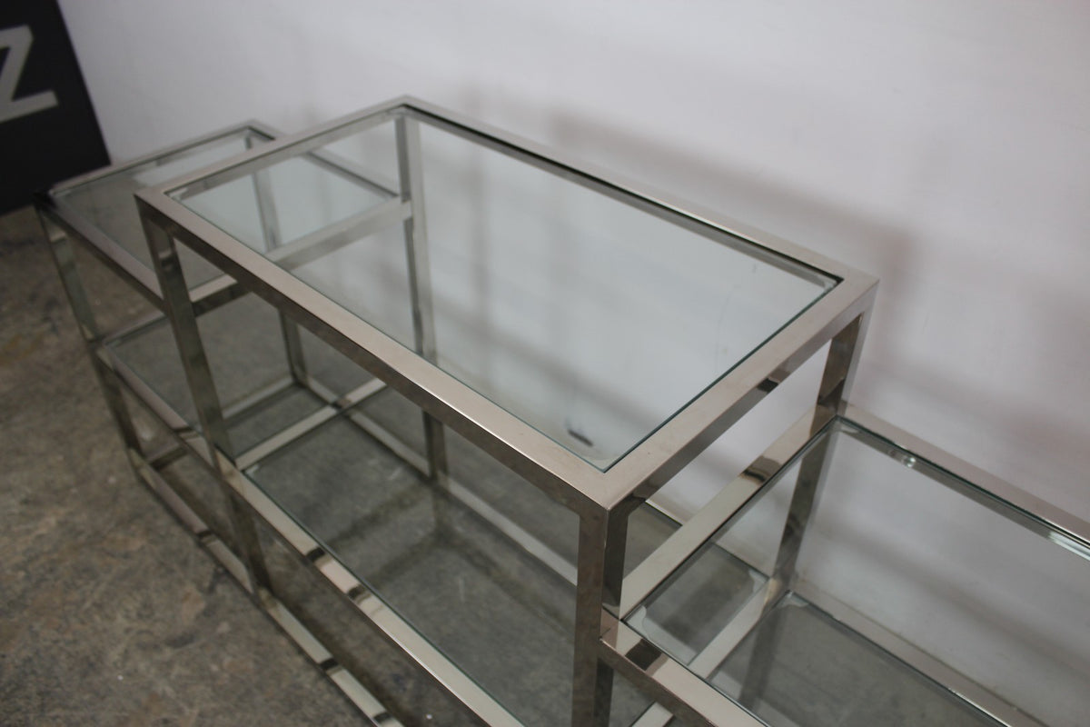 Elegantes Titanium Glasregal Sideboard Bücherregal Mit 6 Glasablagen | Reinstein Möbel - Bild 6