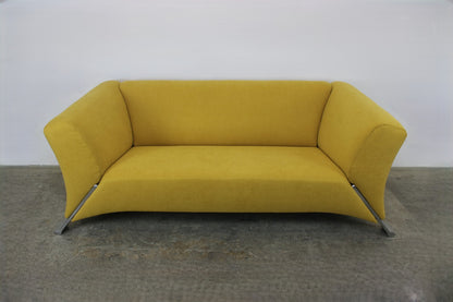 Rolf Benz 322 Clubsofa–Dreisitzer Designer Couch Neu Bezogen in Strahlendem Gelb | Rolf Benz - Bild 4