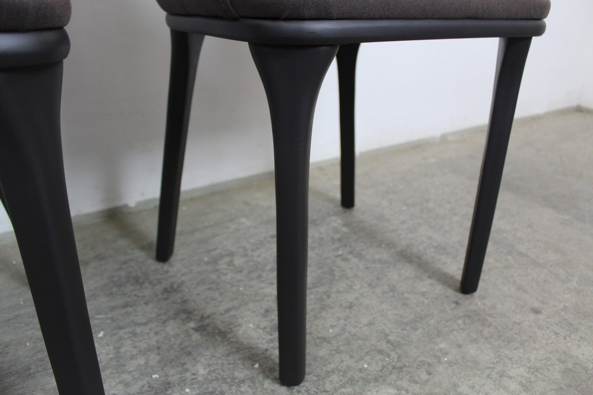 6-teilige Sitzgruppe aus Stühlen Sesselstühle Massivholz Microfaser Stoff Grün | Reinstein Möbel - Bild 8